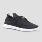 Women's Fleur Knit Lace Up Sneakers - Mossimo Supply Co. Black