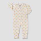 Layette By Monica + Andy Baby Pretzel Pajama Romper - Yellow Newborn