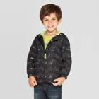 Toddler Boys' Space Print Windbreaker - Cat & Jack Black