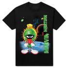 Looney Tunes Men's Marvin The Martian Graphic T-shirt - Black