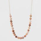 Bead Long Necklace - Universal Thread Pink/gold,