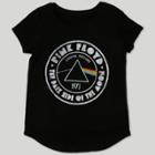 Plus Size Girls' Pink Floyd Short Sleeve T-shirt - Black