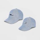 Men's Cotton Baseball Set With Embroidered Hat - Goodfellow & Co Blue