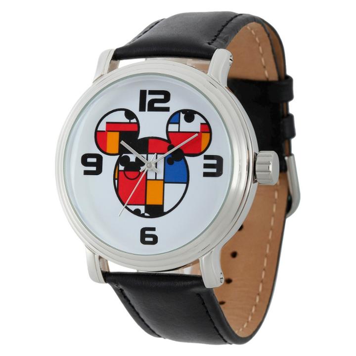 Men's Disney Mickey Mouse Vintage Watch With Alloy Case - Black