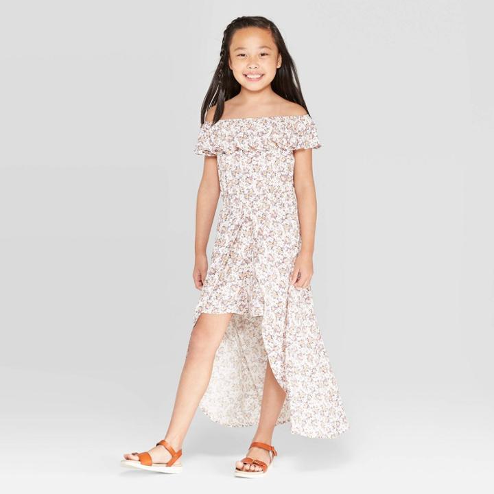 Target Girls' Walkthrough Romper - Art Class Cream (ivory)