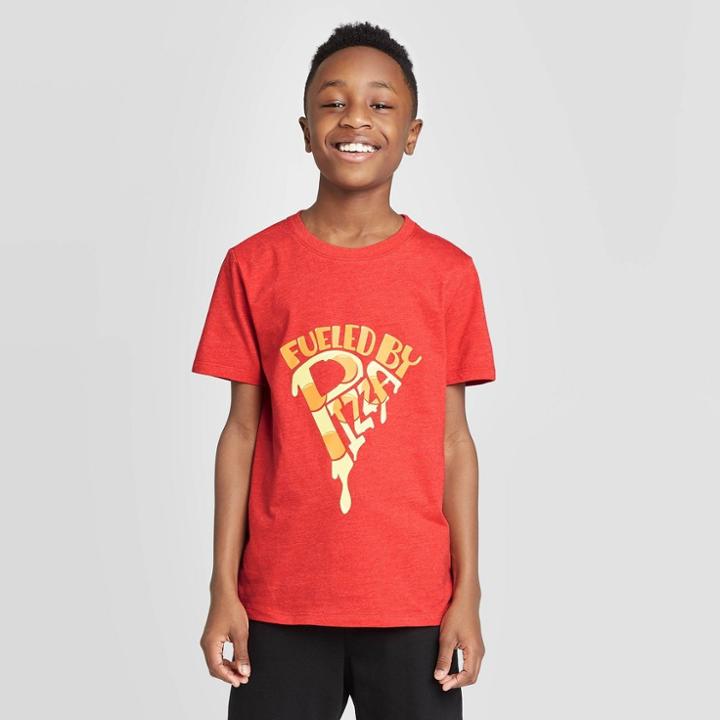 Boys' Pizza T-shirt - Cat & Jack Red
