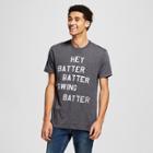 Men's Short Sleeve Hey Batter Graphic T-shirt - Awake Charcoal