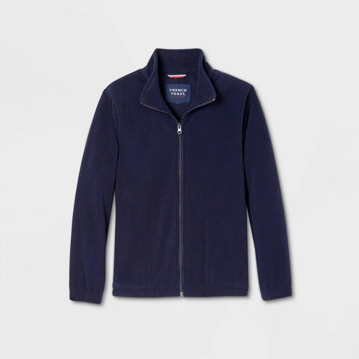 French Toast Boys' Uniform Micro Fleece Jacket - Navy