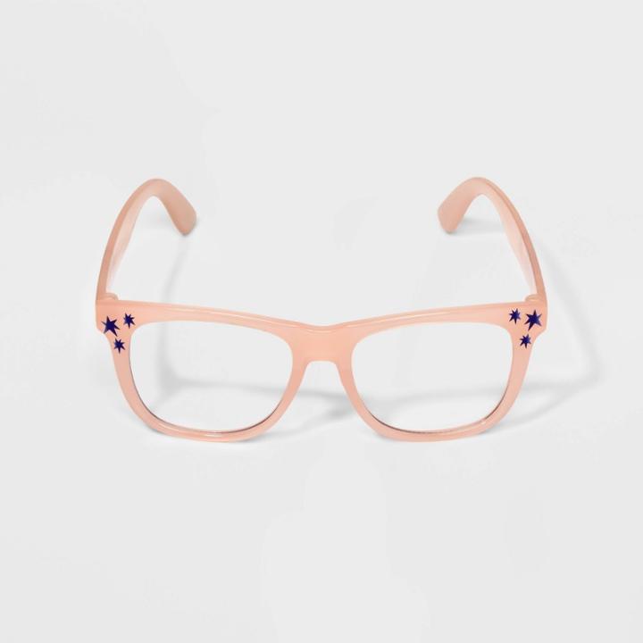 Warner Bros. Girls' Harry Potter Blue Light Square Glasses - Pink