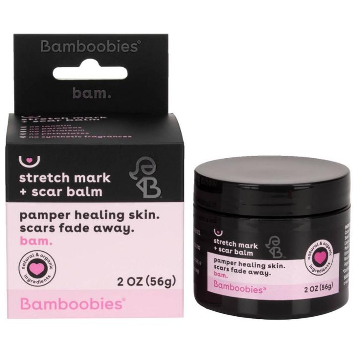 Bamboobies Stretch Mark + Scar Balm Cream - 2oz, Adult Unisex
