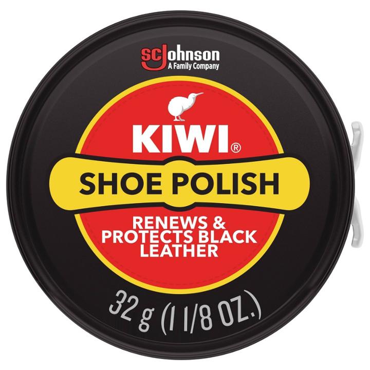 Kiwi Shoe Polish, Black, 1.125 Oz