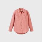 Women's Long Sleeve Button-down Flannel Shirt - Universal Thread Pink