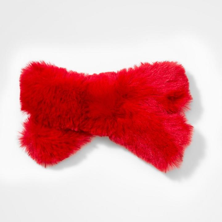Girls' Fuzzy Bow Barrete - Cat & Jack Red
