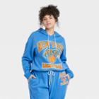 Women's Nba Plus Size New York Knicks Hooded Graphic Sweatshirt - Blue