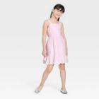 Girls' Gingham Check Tie-back Sleeveless Woven Dress - Cat & Jack