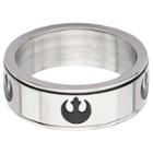 Men's Star Wars Rebel Stainless Steel Spinner Ring (9),