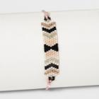 Patterned Seed Bead With Chevron Pattern Bracelet - Universal Thread,