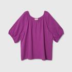 Women's Plus Size 3/4 Sleeve Top - Universal Thread Pink 2x, Women's,