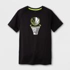 Boys' Graphic Tech T-shirt Basketball Hoop - C9 Champion Black