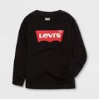 Levi's Toddler Boys' Batwing Logo Long Sleeve T-shirt - Black