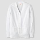 Girls' Long Sleeve Uniform Cardigan Sweater - Cat & Jack White