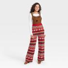 Born Famous Women's Mommy And Me Reindeer Holiday Graphic Jumpsuit - Red