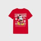 Boys' Disney Mickey Mouse Short Sleeve T-shirt - Red