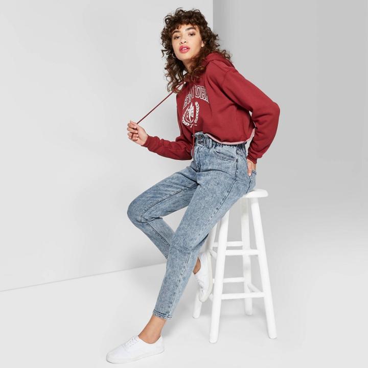 Women's High-rise Paper Bag Waist Skinny Jeans - Wild Fable