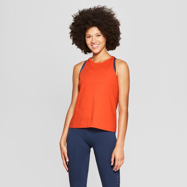 Women's High Neck Tank Top - Joylab Pureed Pumpkin Xl, Pureed Pimpkin