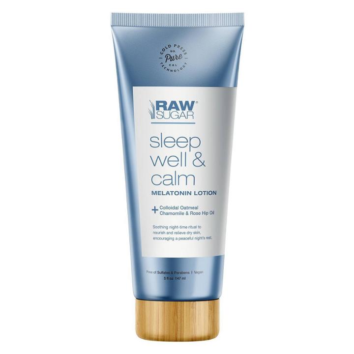Raw Sugar Melatonin Wellness Lotion Sleep Well And Calm