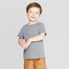 Toddler Boys' Snow Jersey Roll Cuff T-shirt - Cat & Jack Gray