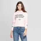 Women's Talking Doing Worrying Hoping Hooded Sweatshirt - Mighty Fine (juniors') - Pink