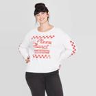Women's Disney Pixar Pizza Planet Long Sleeve Plus Size T-shirt (juniors') - White