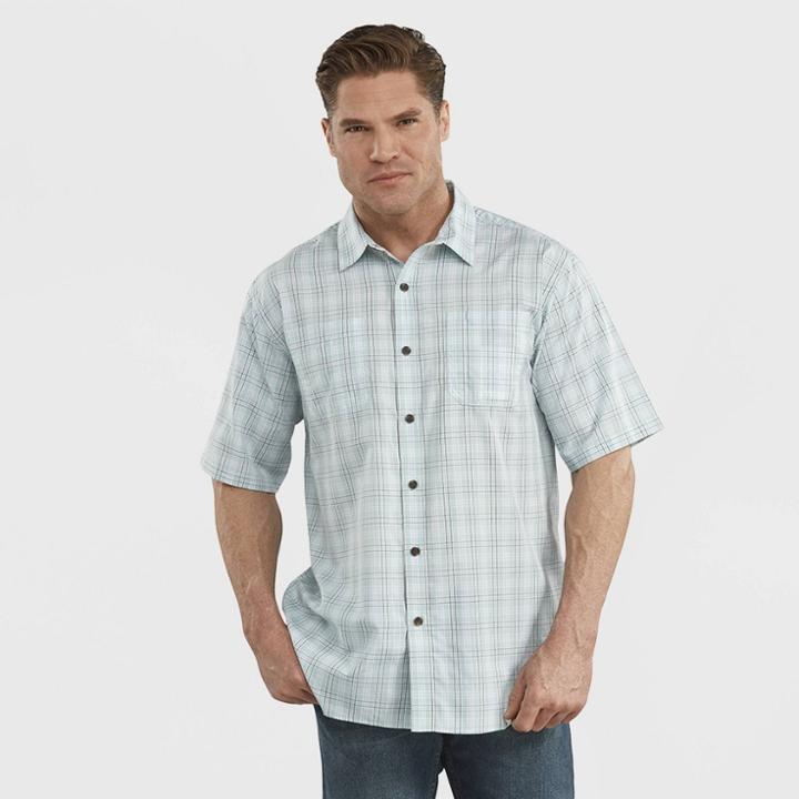Dickies Men's Relaxed Fit Short Sleeve Plaid Button-down
