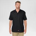 Dickies Men's Big & Tall Original Fit Short Sleeve Twill Work Shirt- Black