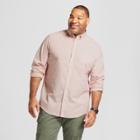 Men's Big & Tall Standard Fit Long Sleeve Northrop Button-down Shirt - Goodfellow & Co Always Rosy