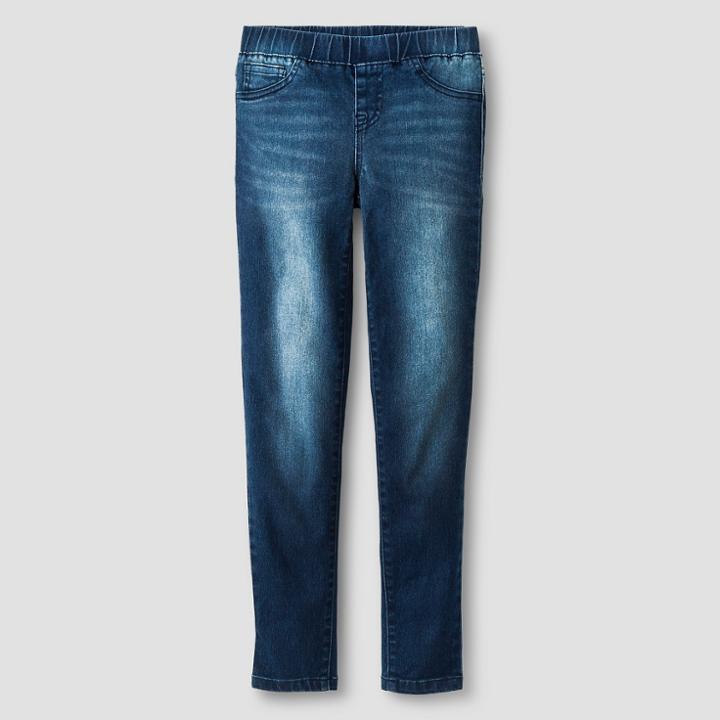 Girls' Jeggings - Cat & Jack Dark Vintage Wash,