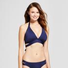 Mossimo Women's Faux Wrap Halter Bikini Top - Navy (blue) - D/dd Cup -