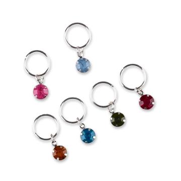 Sincerely Jules By Scunci Galaxy Hair Rings With Stones - 6ct, Girl's, Rainbow