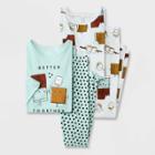 Carter's Just One You Girls' 4pc S'more 100% Cotton Pajama Set