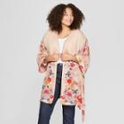 Women's Plus Size Kimono - A New Day Blush