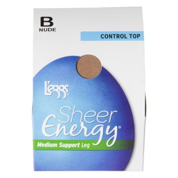 L'eggs Women's Sheer Energy Control Top Pantyhose - 65400 - M,
