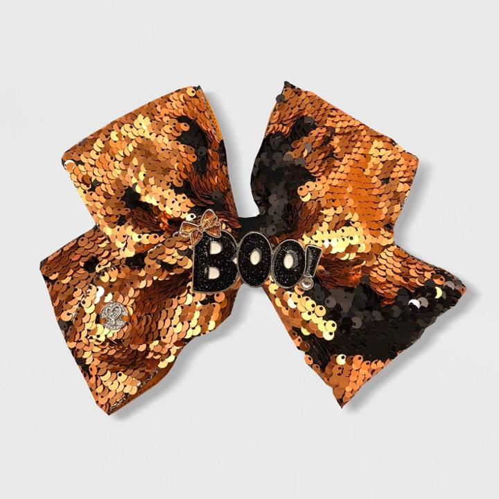 Girls' Jojo Siwa Orange Reverse Sequin Bow,