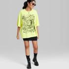 Women's Short Sleeve Oversized Graphic T-shirt - Wild Fable Vibrant