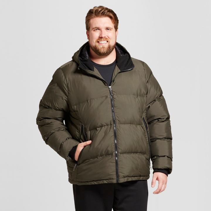 Men's Big & Tall Puffer Jacket - C9 Champion Olive (green) Xxxl