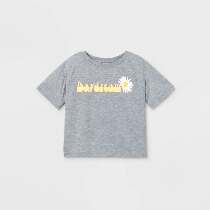 Girls' 'day Dream' Pajama Top - Art Class Heather Gray