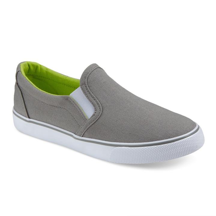 Boys' Pete Twin Gore Canvas Sneakers Cat & Jack - Gray