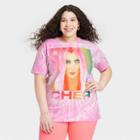 Merch Traffic Women's Cher Plus Size Short Sleeve Graphic T-shirt - Pink