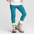 Toddler Girls' Leggings Pants - Cat & Jack Fiji Teal