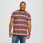 Men's Tall Striped Short Sleeve Novelty T-shirt - Goodfellow & Co Georgia Peach